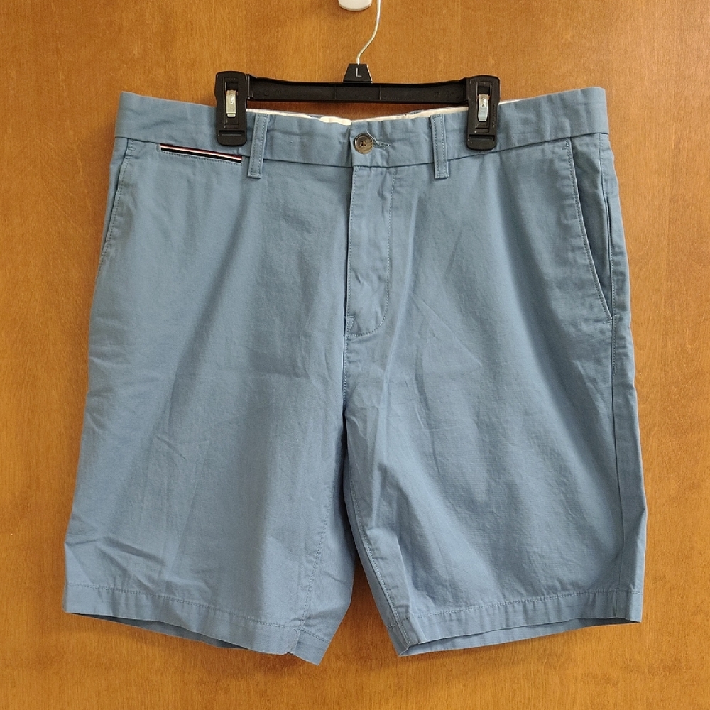Tommy Hilfiger Light Blue Flat Front Shorts